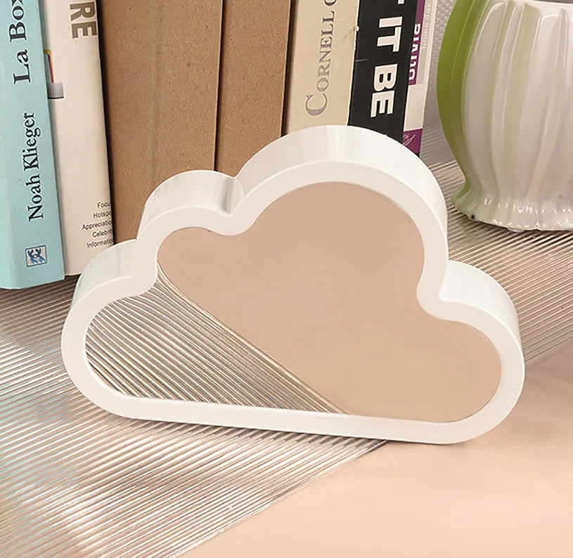 Cloud Tulip Mirror Lamp – Aesthetic LED Night Light for Bedroom & Room Decor