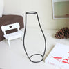 Nordic Style Iron Flower Vase – Minimalist Matte Geometric Vase for Home & Office Decor