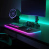 Luminous RGB LED Mouse Pad – Large Gaming Desk Pad with Waterproof Surface