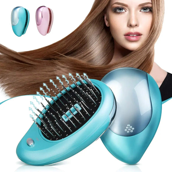 Anti-Static Ionic Vibrating Hair Brush with Scalp Massager