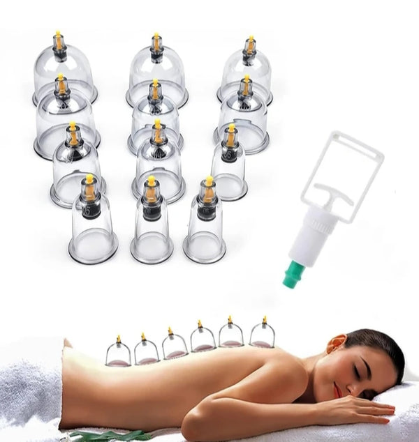 Vacuum Cupping Therapy Set – Muscle Pain Relief, Circulation & Deep Relaxation at Home