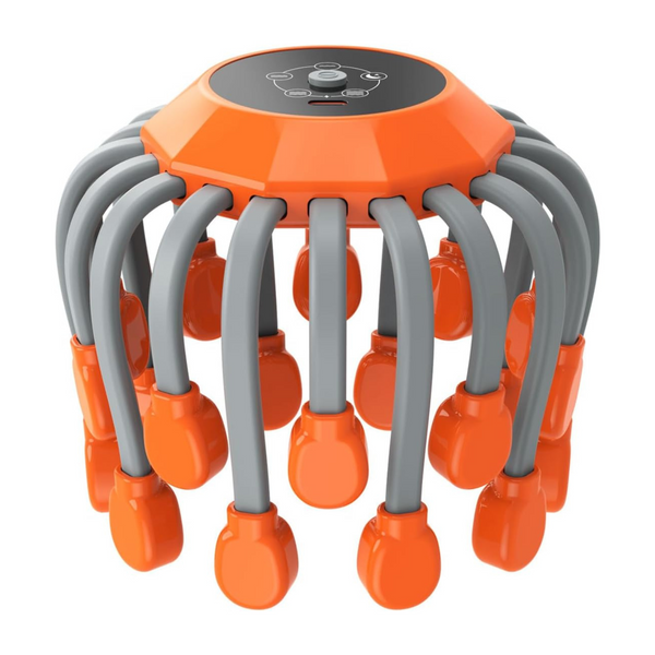 Electric Head Massager for Migraine & Tension Headache Relief – Wearable Scalp Stress Reliever