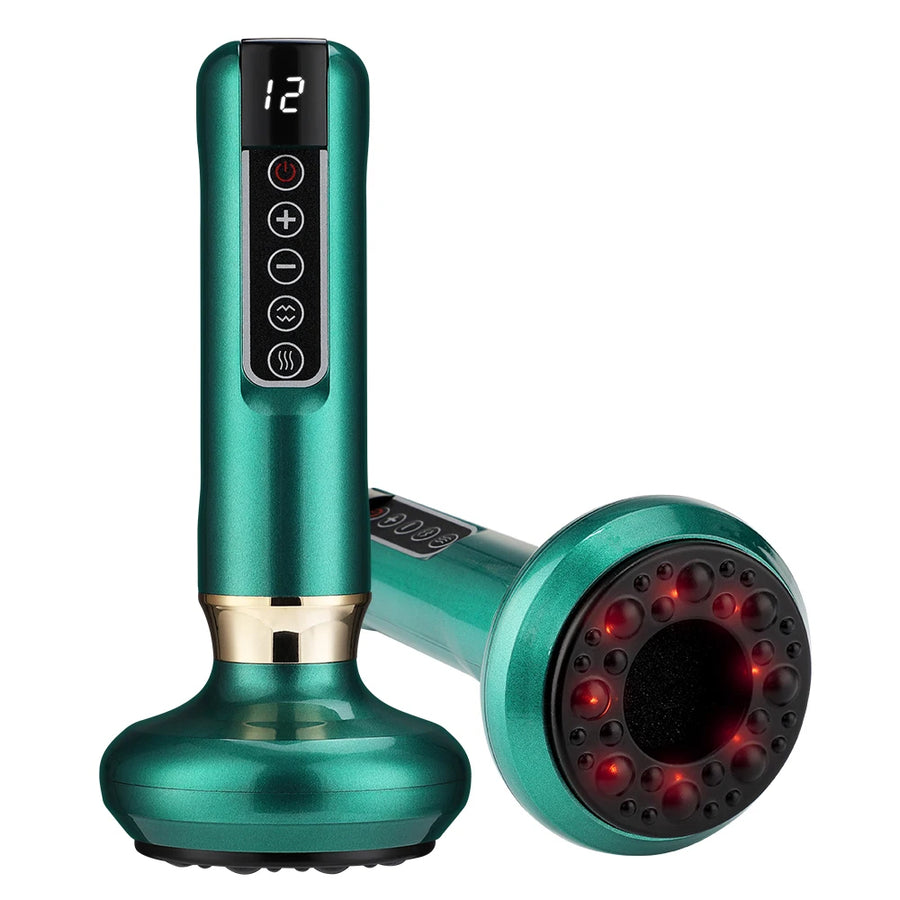 Electric Infrared Cupping Massager – 12-Level Smart Suction with Heat Therapy for Cellulite, Muscle Relief & Detox