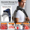 Fascia Massage Gun with Extendable Handle – 9-Speed Deep Tissue Percussion Massager with 10 Heads & Hot/Cold Compress
