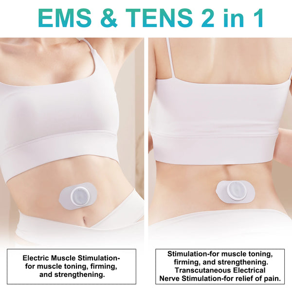 Portable EMS & TENS Pulse Massager – Wireless Pain Relief & Muscle Recovery Device with 16 Intensity Levels