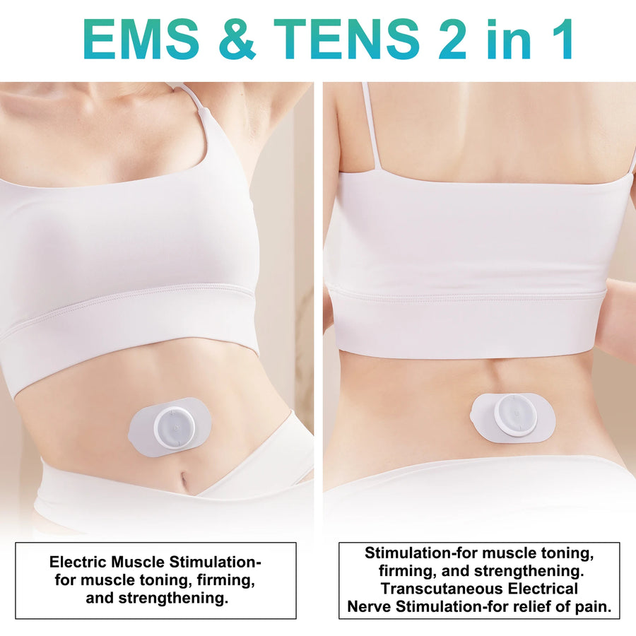 Portable EMS & TENS Pulse Massager – Wireless Pain Relief & Muscle Recovery Device with 16 Intensity Levels
