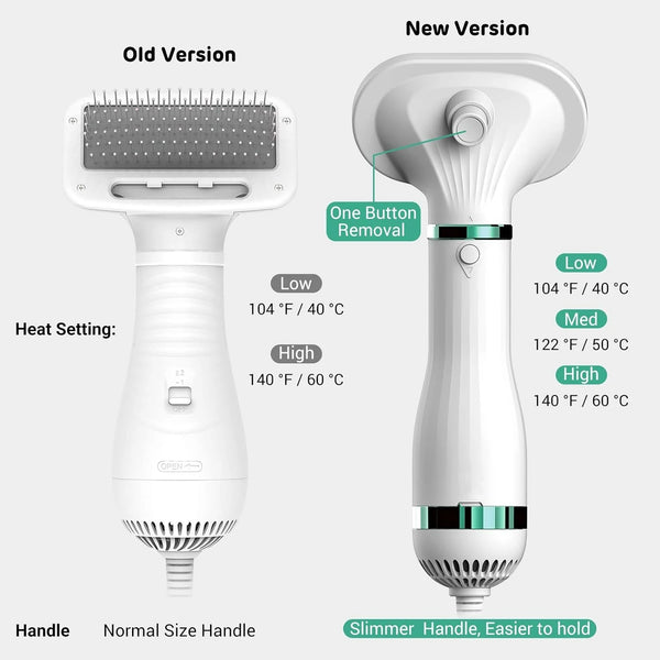 Pet Drying Brush – 2-in-1 Electric Grooming Dryer for Dogs & Cats