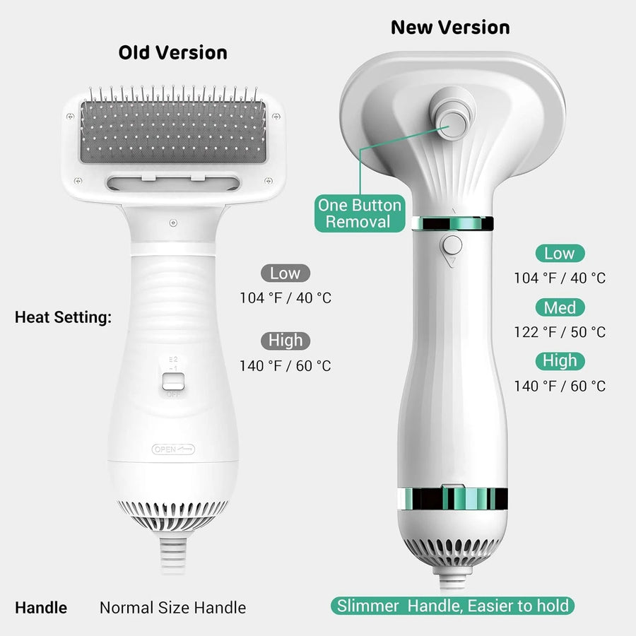 Pet Drying Brush – 2-in-1 Electric Grooming Dryer for Dogs & Cats