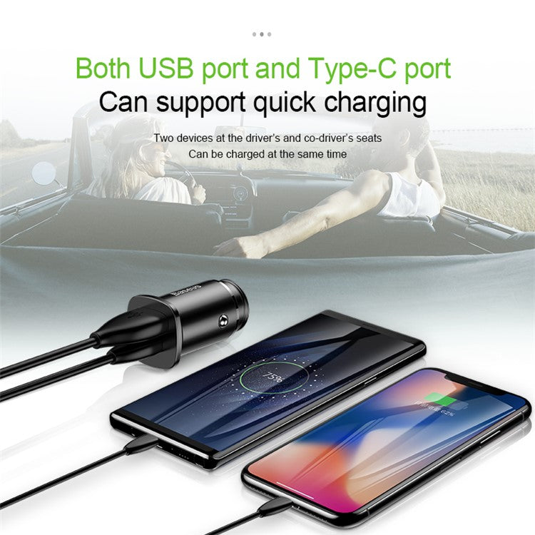 30W Dual USB-C PD Quick Charger – Fast Charge Two Devices Simultaneously