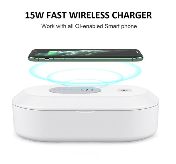 15W Mobile Phone Wireless Charger – Fast Qi Charging for iPhone & Samsung