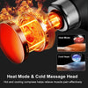 Fascia Massage Gun with Extendable Handle – 9-Speed Deep Tissue Percussion Massager with 10 Heads & Hot/Cold Compress