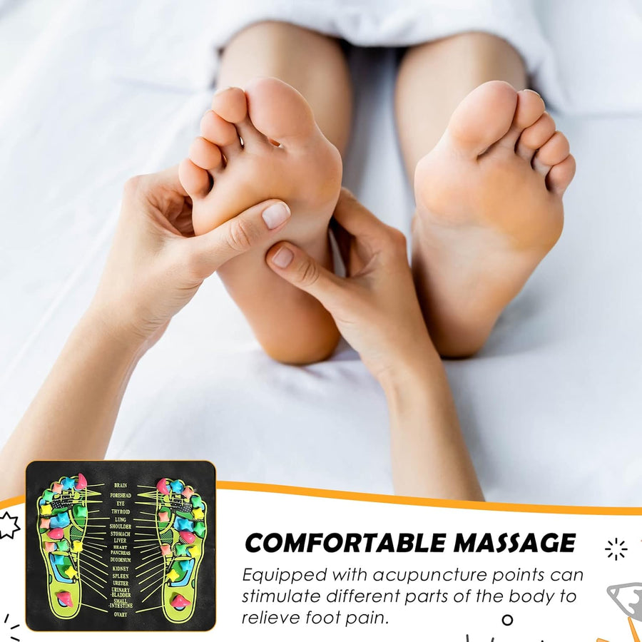 SenYork Acupressure Foot Massage Mat – Reflexology Pain Relief & Relaxation Pad