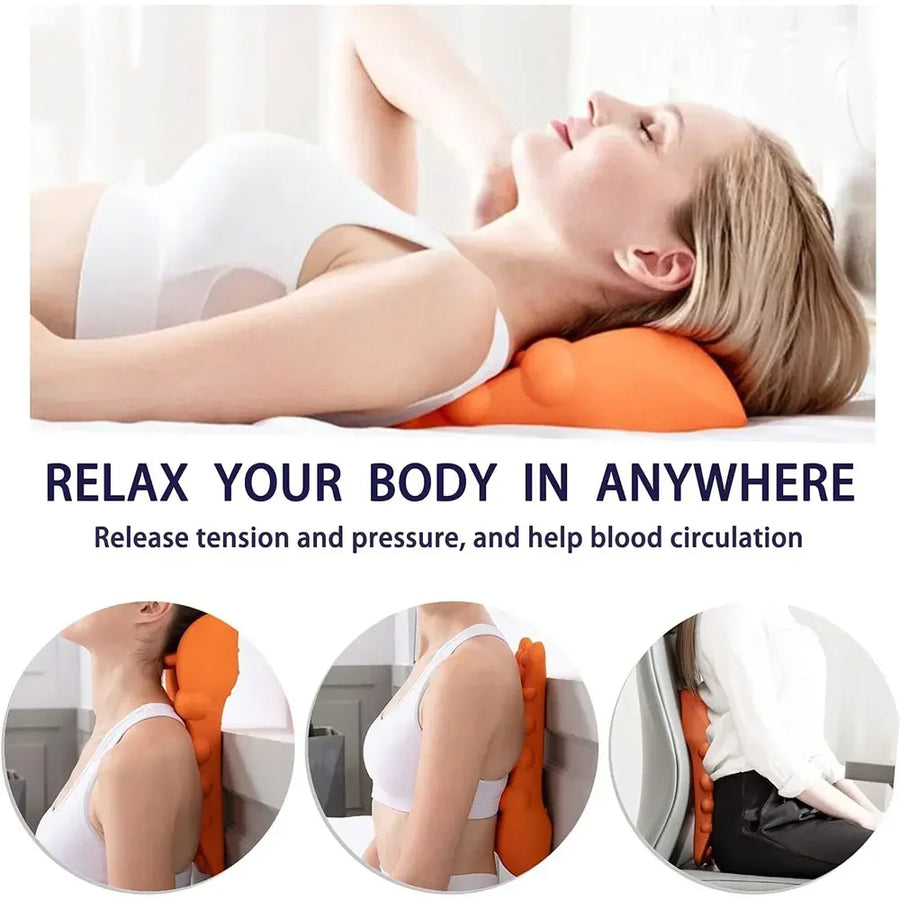 Cervical & Lumbar Trigger Point Massager – Neck Stretcher for Traction, Posture Correction & Pain Relief