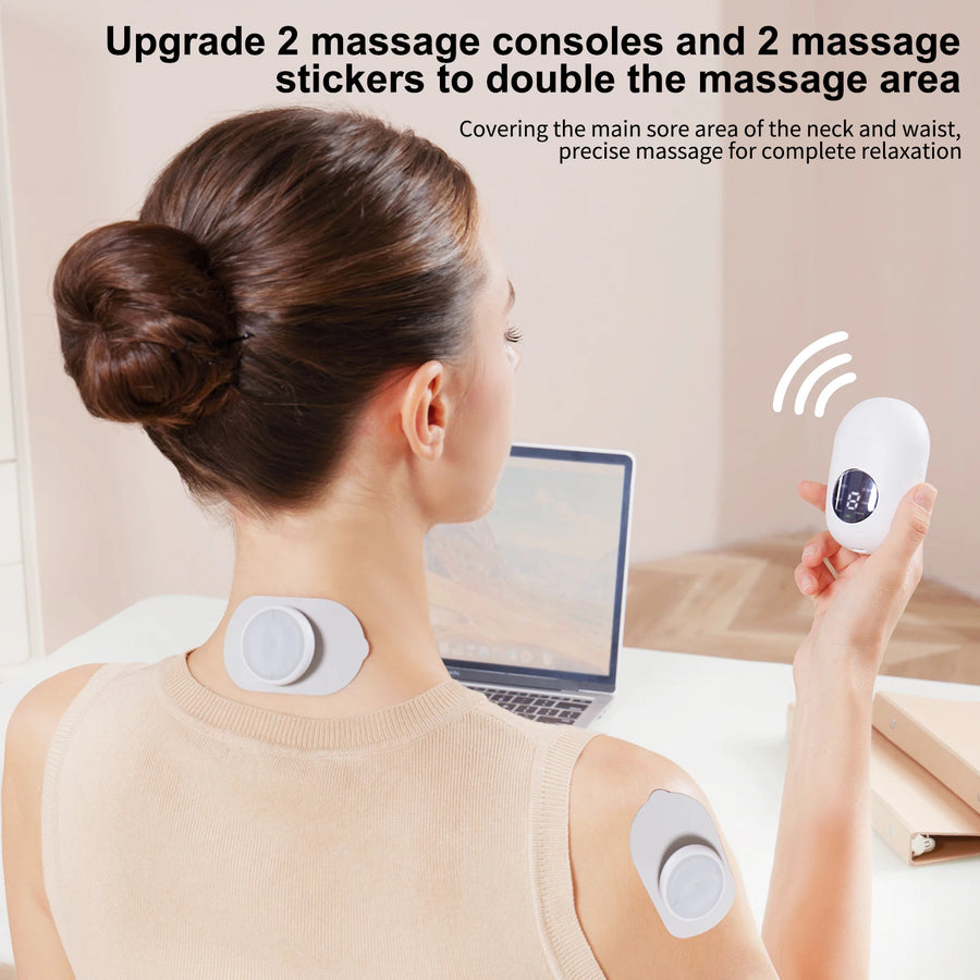 Portable EMS & TENS Pulse Massager – Wireless Pain Relief & Muscle Recovery Device with 16 Intensity Levels