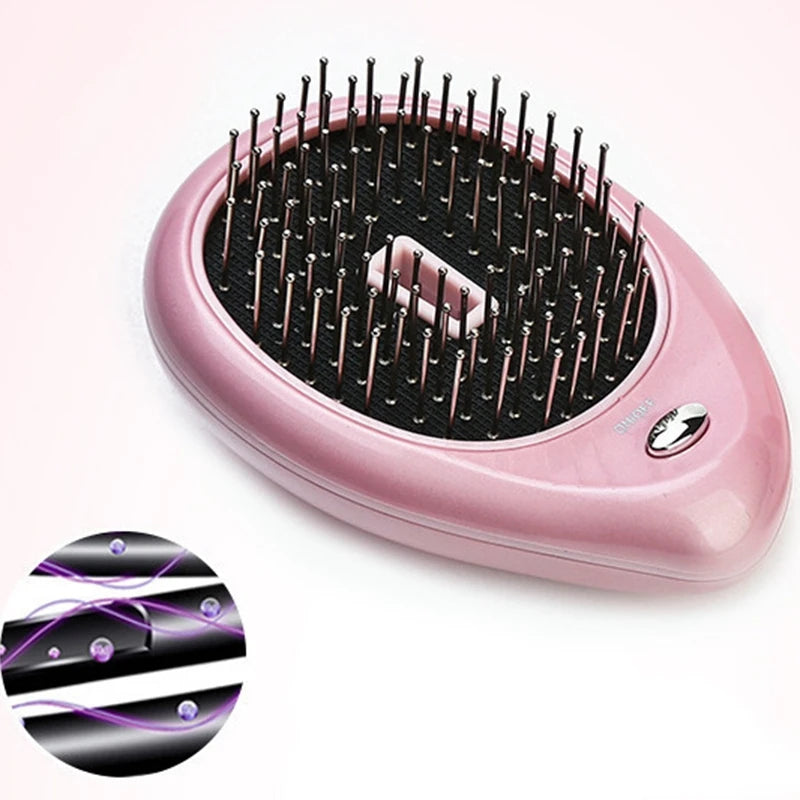 Anti-Static Ionic Vibrating Hair Brush with Scalp Massager