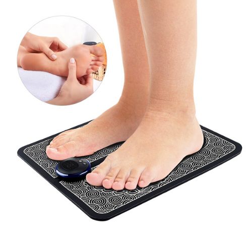 Electric Foot Massager Mat – Foldable EMS Foot Pad with Multiple Modes & USB Charging for Travel & Daily Relief