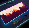 Luminous RGB LED Mouse Pad – Large Gaming Desk Pad with Waterproof Surface