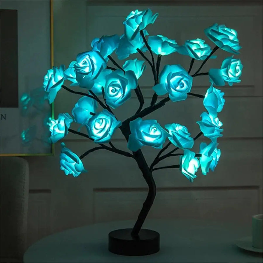 Blossom Bliss Glowing Rose Tree – LED Romantic Light for Home & Gift