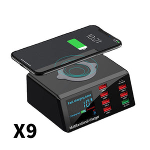 Multi-Function Fast Wireless Charger – Charge Phone, Earbuds & Smartwatch Simultaneously