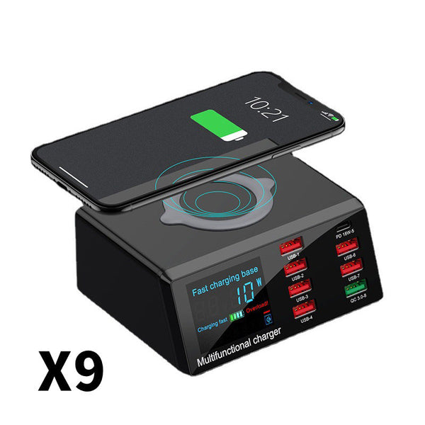 Multi-Function Fast Wireless Charger – Charge Phone, Earbuds & Smartwatch Simultaneously