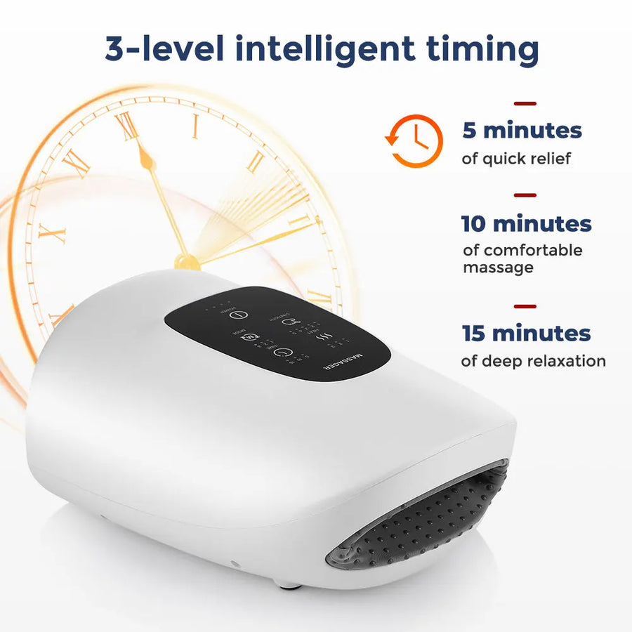 Wireless Electric Hand Massager with Heat & Air Compression – 360° Relief for Carpal Tunnel, Stiffness & Fatigue