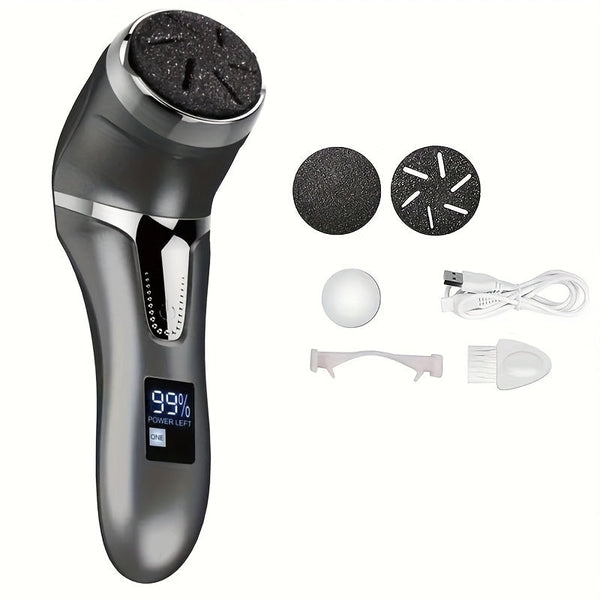 Electric Callus Remover for Feet – Rechargeable, Waterproof Pedicure Tool for Smooth Heels