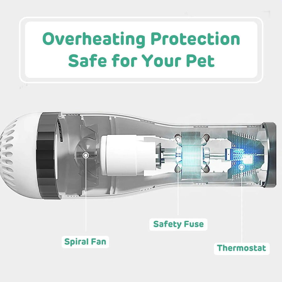 Pet Drying Brush – 2-in-1 Electric Grooming Dryer for Dogs & Cats