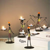 Nordic Metal Candlestick – Minimalist Scandinavian Home Decor for Dining & Shelf
