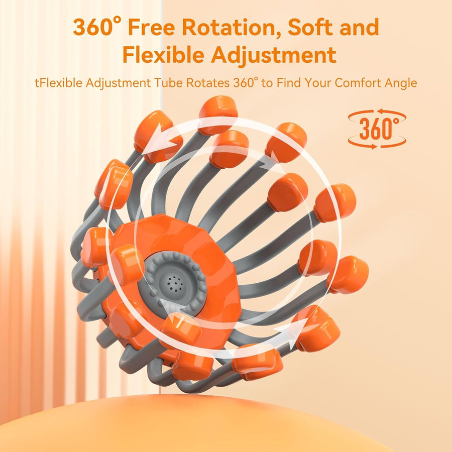 Electric Head Massager for Migraine & Tension Headache Relief – Wearable Scalp Stress Reliever