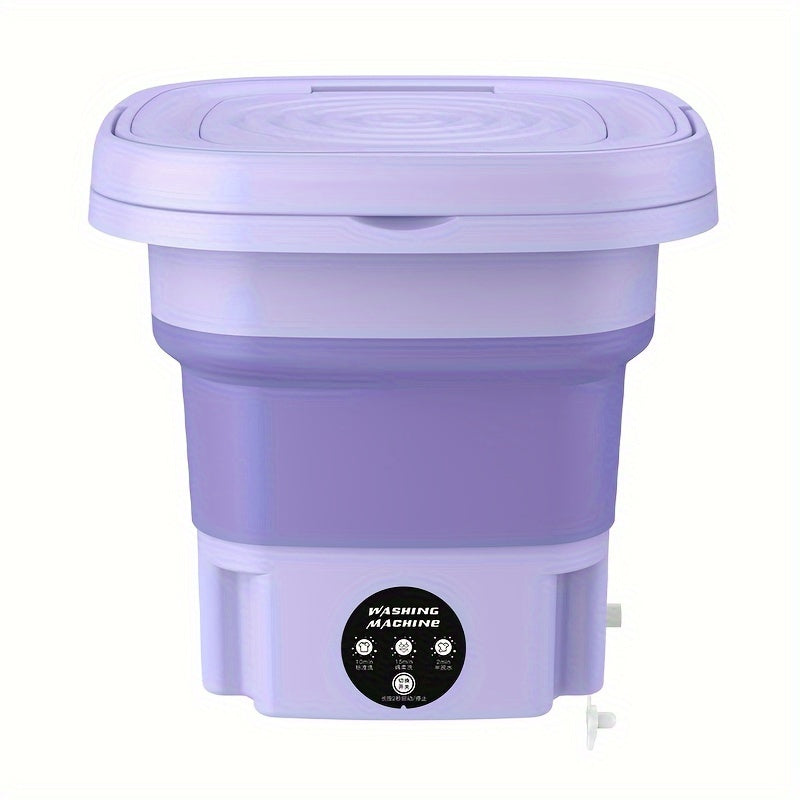 Portable Folding Mini Washing Machine – Compact Laundry for Travel, Dorms & Small Spaces