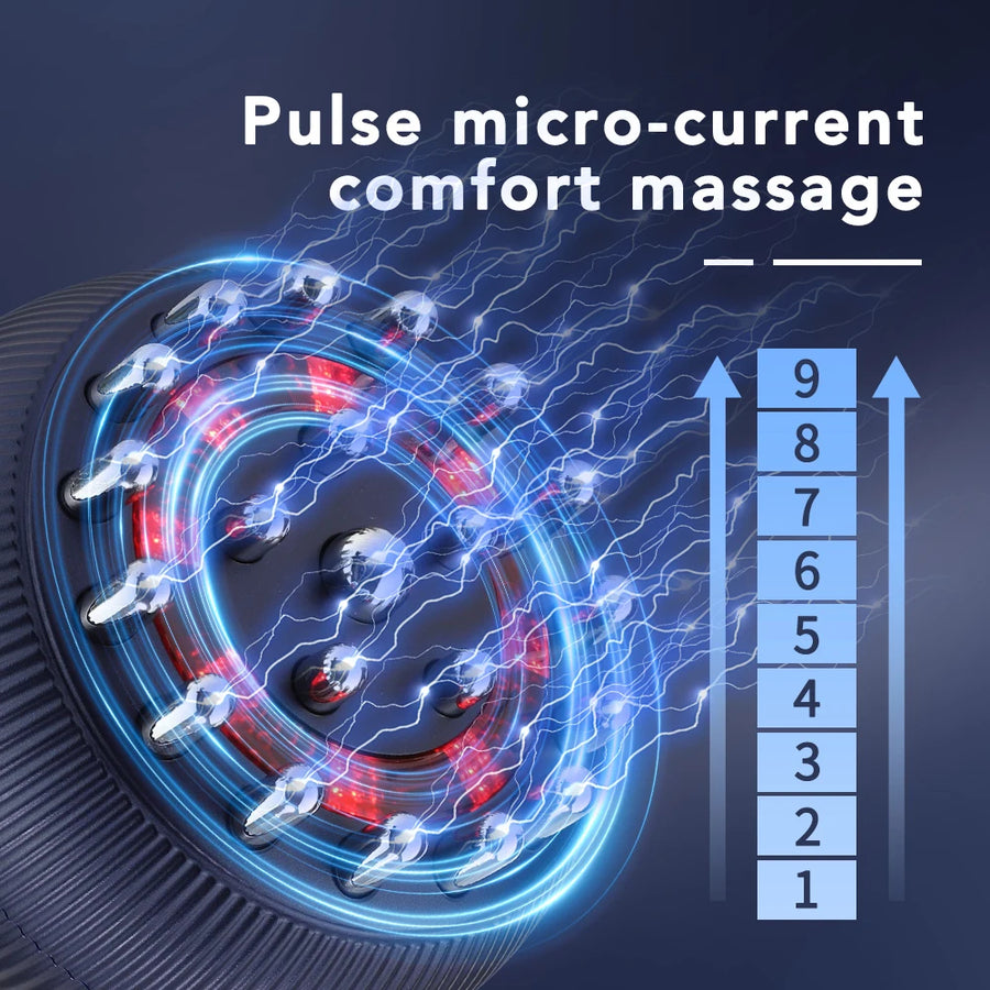 Electric Gua Sha Cupping Massager – 4-in-1 Meridian Brush with Hot Compress & Microcurrent