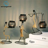 Nordic Metal Candlestick – Minimalist Scandinavian Home Decor for Dining & Shelf