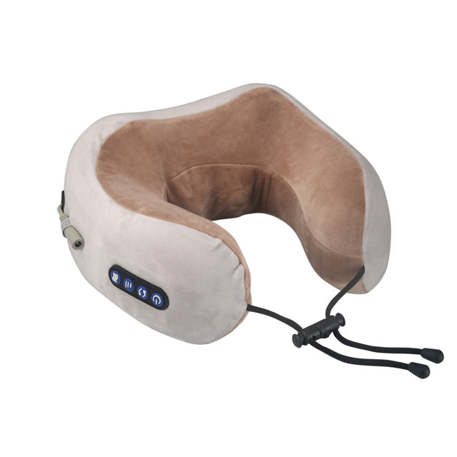 U-Shaped Shiatsu Neck Massager Pillow – Electric Kneading Travel Pillow for Neck & Shoulder Pain Relief