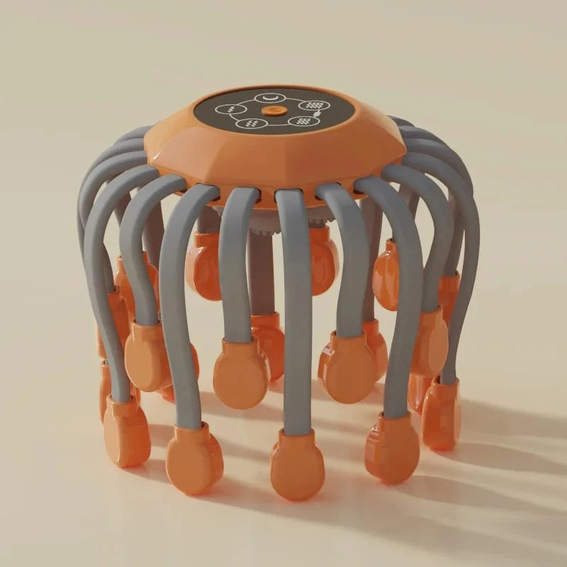 Electric Head Massager for Migraine & Tension Headache Relief – Wearable Scalp Stress Reliever