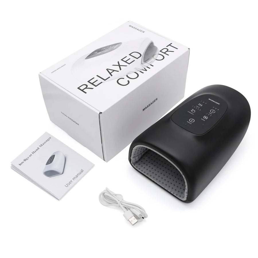 Wireless Electric Hand Massager with Heat & Air Compression – 360° Relief for Carpal Tunnel, Stiffness & Fatigue