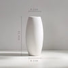 Modern Minimalist White Hemp Rope Ceramic Vase – Scandinavian & Boho Home Decor