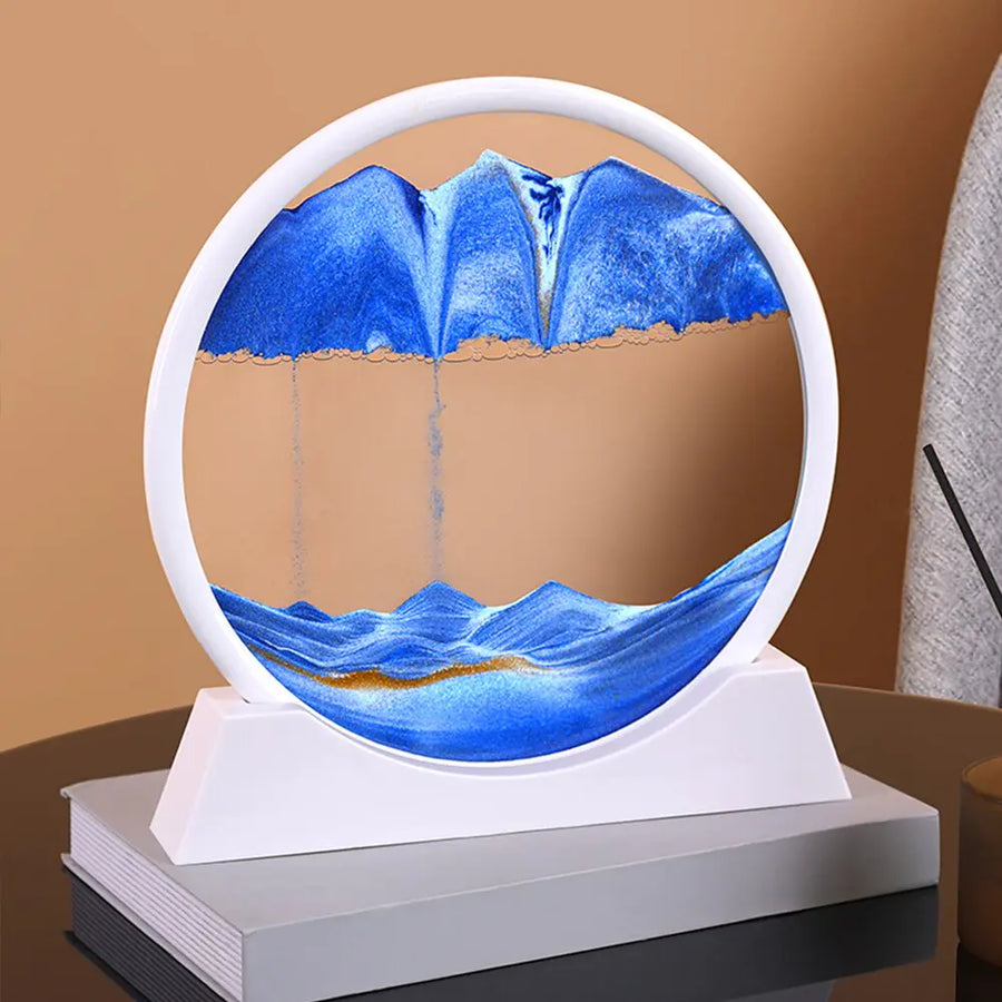 SenYork 3D Moving Sand Art Decor – Mesmerizing Desk Decoration & Stress Relief