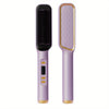 Preheated Hair Straightening Comb – Dual Voltage 110V/220V, Anti-Scald for All Hair Types
