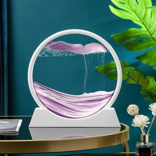 SenYork 3D Moving Sand Art Decor – Mesmerizing Desk Decoration & Stress Relief