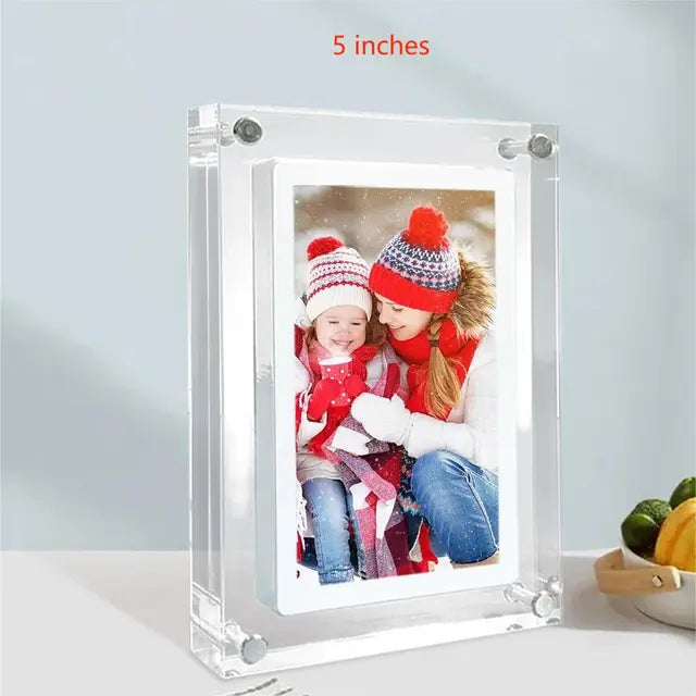 Acrylic Digital Photo Frame – HD Slideshow Display for Home, Office & Gifting