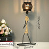 Nordic Metal Candlestick – Minimalist Scandinavian Home Decor for Dining & Shelf