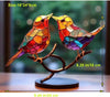 Birds on Branch Decorative Figurine – Elegant Nature-Inspired Home & Office Decor