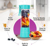 6-Blade USB Portable Juicer – Rechargeable Fresh Juice Blender for Home, Gym & Travel