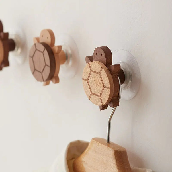 Solid Wood Kitchen Wall Hook – Rustic Multi-Purpose Organizer for Utensils, Towels & More