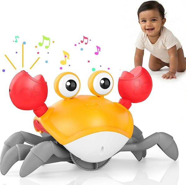 Crawling Escape Crab Toy with Obstacle Sensor – Interactive Kids Toy for Hours of Fun