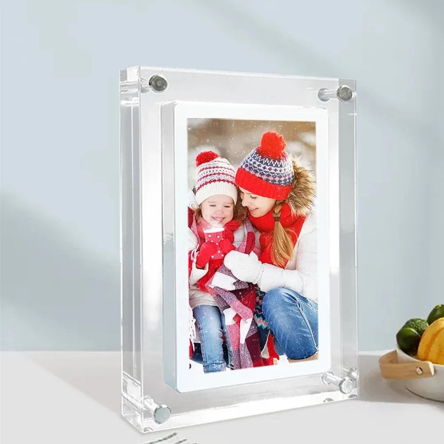 Acrylic Digital Photo Frame – HD Slideshow Display for Home, Office & Gifting
