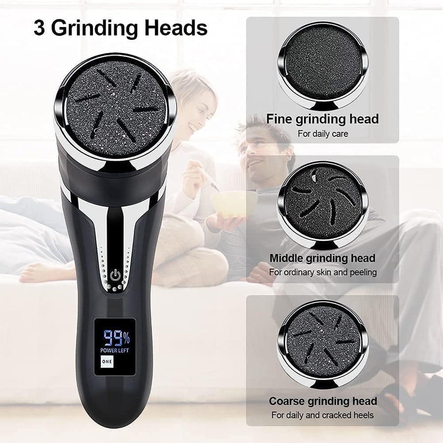 Electric Callus Remover for Feet – Rechargeable, Waterproof Pedicure Tool for Smooth Heels