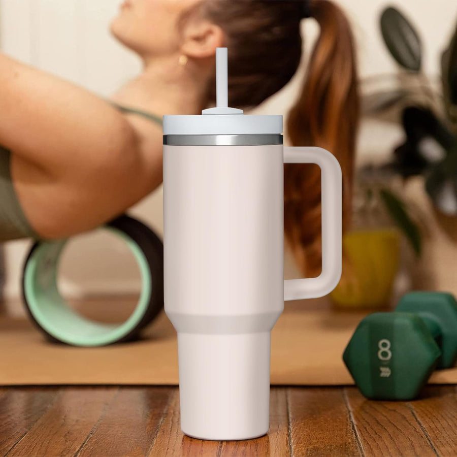 Electroplating Insulated Stainless Steel Tumbler – Hot & Cold 12 Hours, Leak-Proof