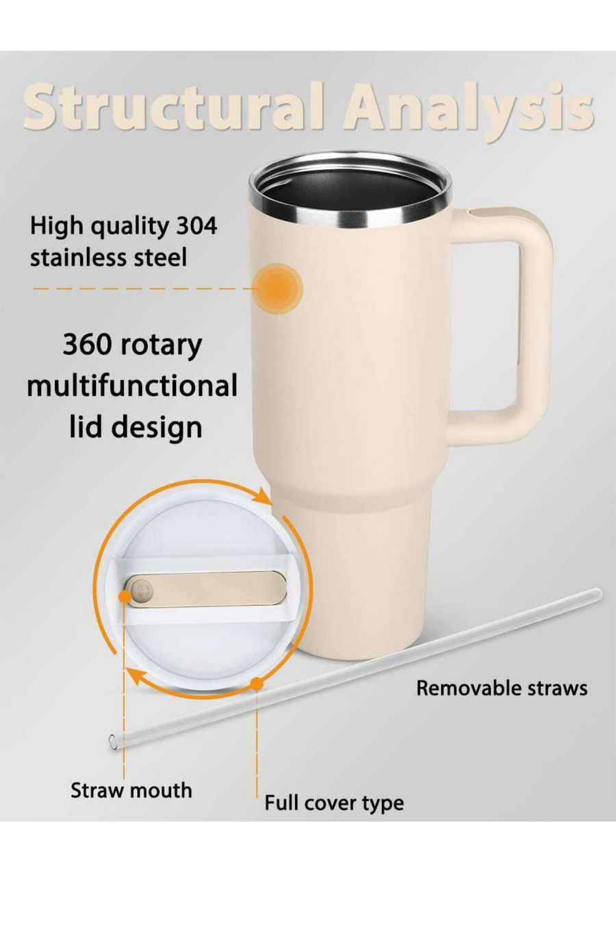 Electroplating Insulated Stainless Steel Tumbler – Hot & Cold 12 Hours, Leak-Proof