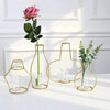 Nordic Style Iron Flower Vase – Minimalist Matte Geometric Vase for Home & Office Decor